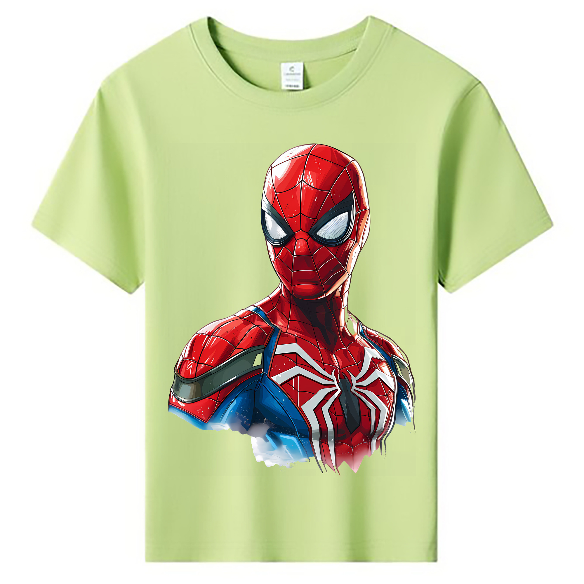 （画像用） Spider Man スパイダーマン 綿100％キッズTシャツ（フロントプリント）